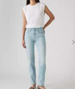 Levi's 724 High Rise Straight Jeans Womens 26 Denim